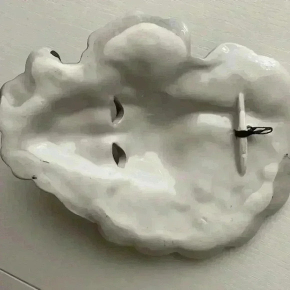 Hand Painted Venetian Carnival Ceramic Mask Wall Decor O/S - Picture 5 of 5